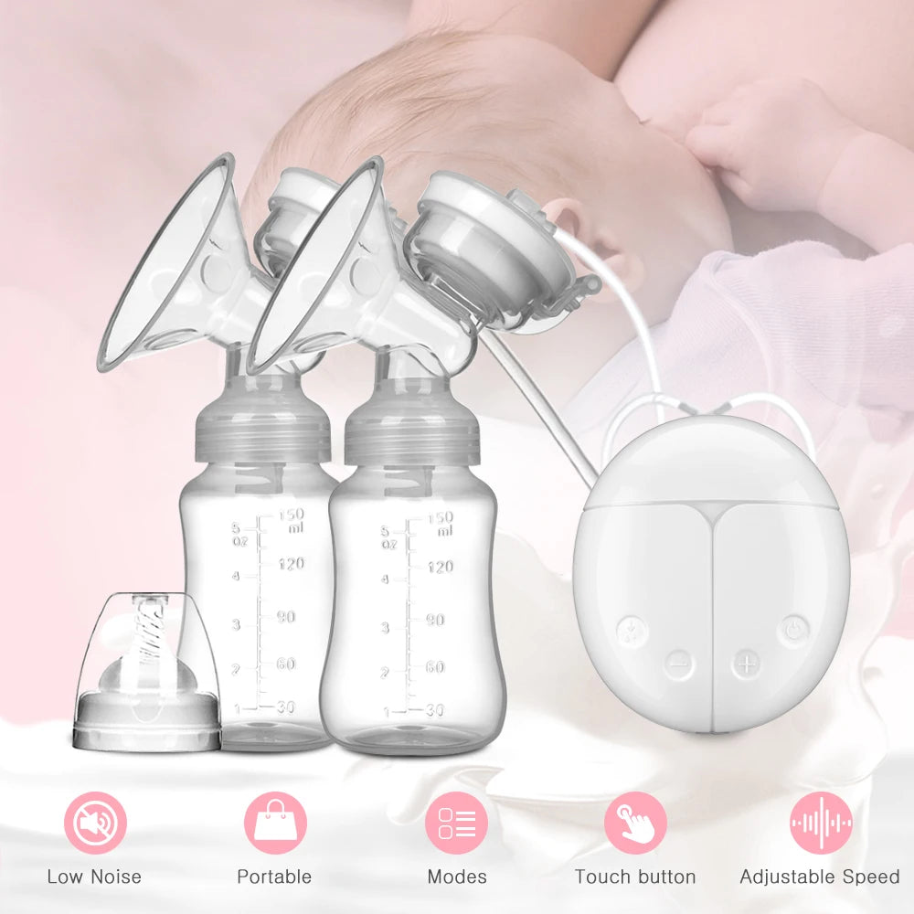 Electric breast pump for baby breastfeeding