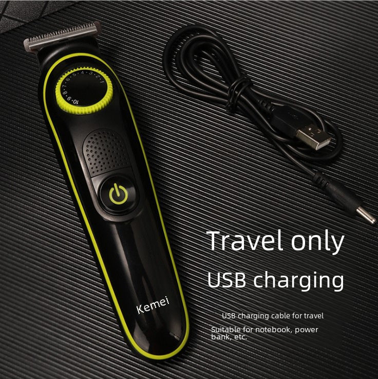 Kemei KM-696 Electric Clipper suit Multifunctional Household Shaving Nose Hair LED LCD Digital Display Charging Hair Clipper
