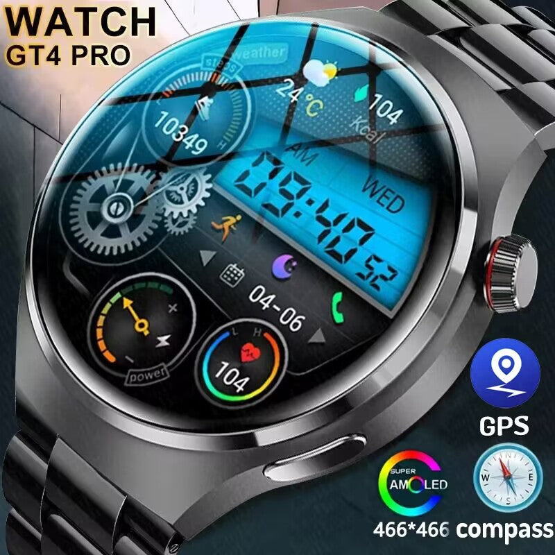 GT4PRO smart watch Bluetooth call waterproof sports smart watch voice assistant smart watch