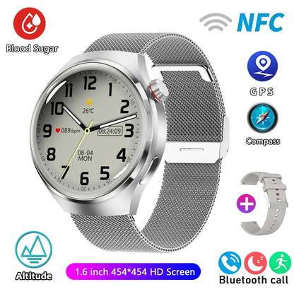 For HUAWEI GT4 Pro GPS NFC Smart Watch Men 360*360 AMOLED Screen Heart rate Bluetooth Call IP68 Waterproof Man Smartwatch 2024  Lamiiche