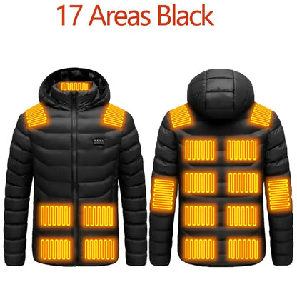 Hooded Heated Clothing Waterproof Warm Jackets