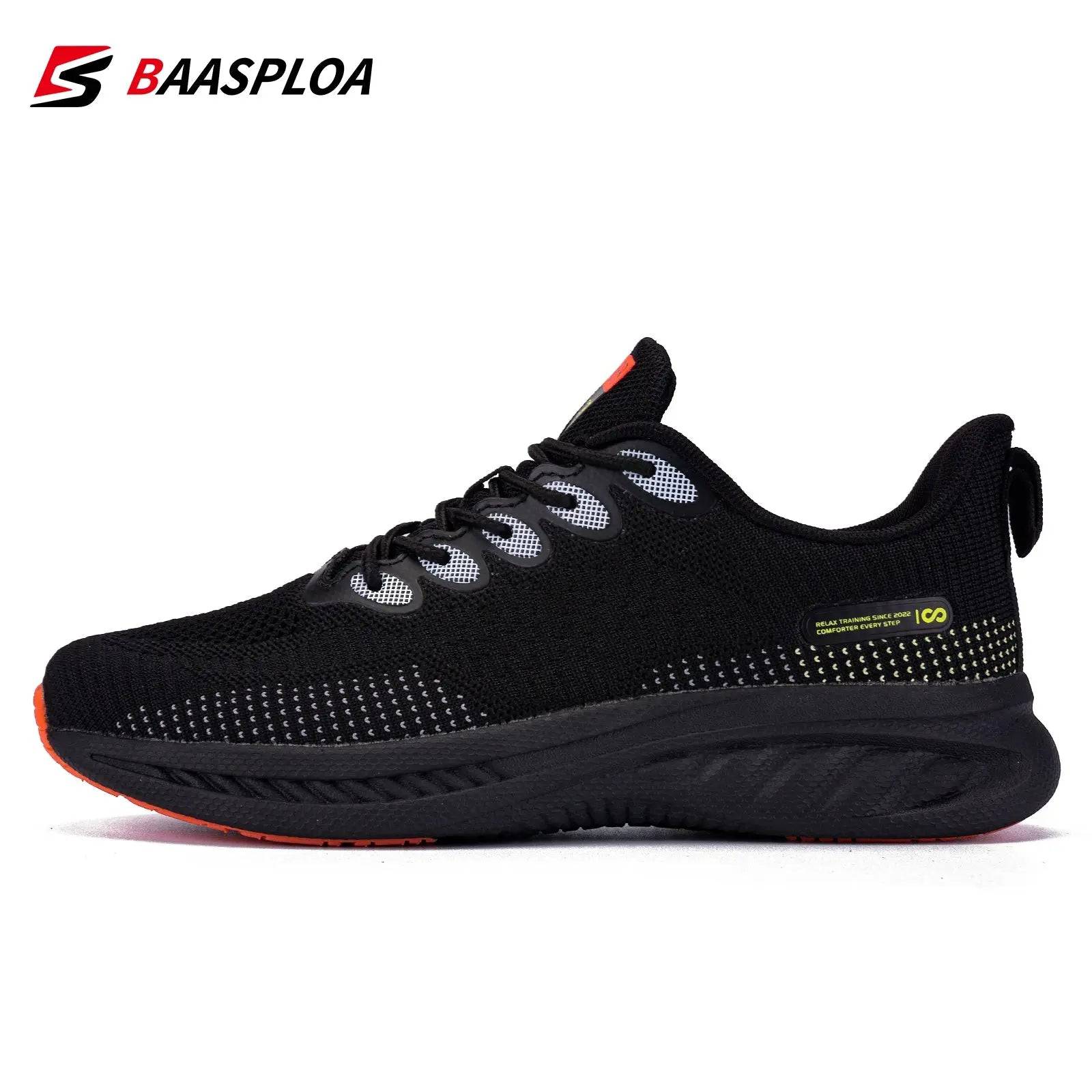 Baasploa 2022 New Women Fashion Sneaker Light Knit Running Shoes Female Tenis Sneaker Comfortable Walking Shoes - Lamiiche