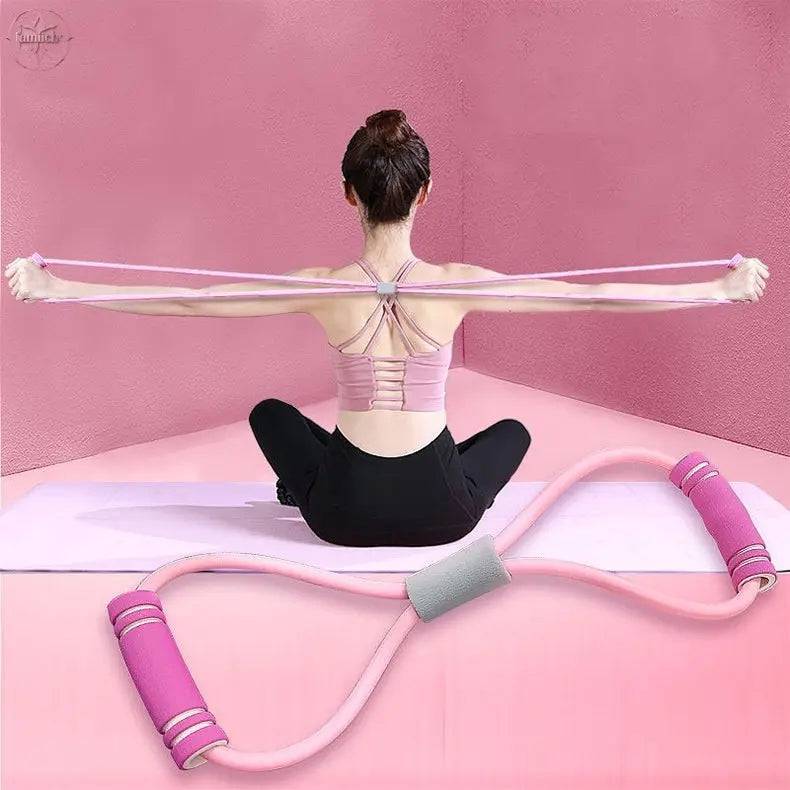 Eight-Shaped Elastic Rope Stretch Belt Exercise Arm Fitness Equipment - Lamiiche