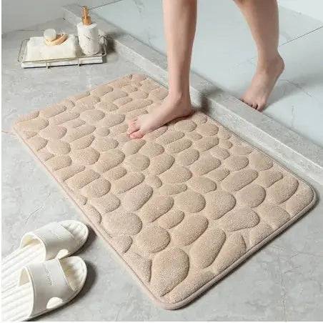 Non-Slip Embossed Bathroom Mat - Lamiiche