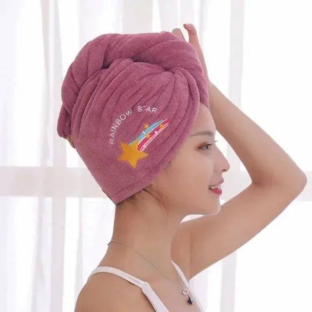 Microfiber Shower Cap Towel For Women - Lamiiche