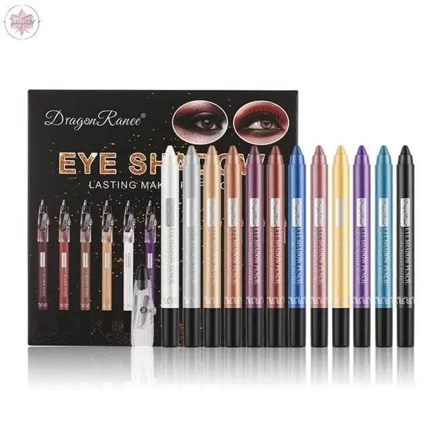 12 Colors Eyeshadow Pencil Set - Lamiiche