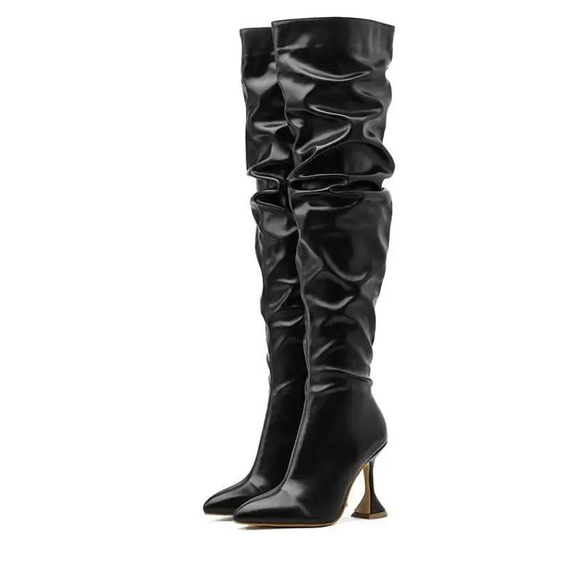 Over The Knee Boots Shoes - Lamiiche