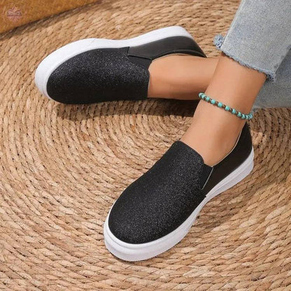 Round Toe Flat Shoes - Lamiiche