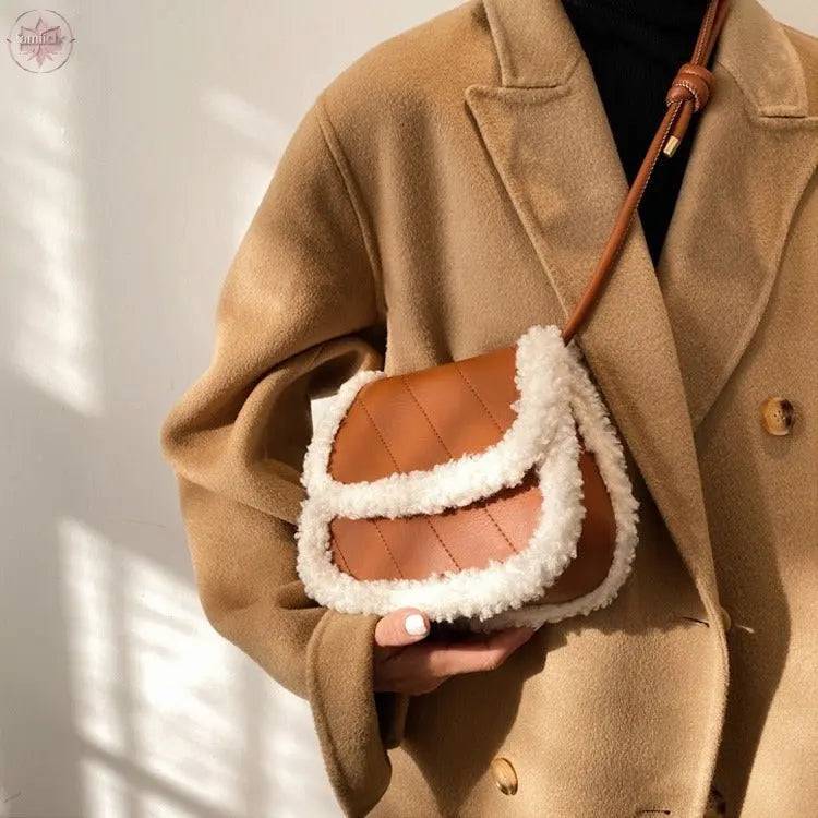 Autumn and Winter Lamb Plush Bag - Lamiiche