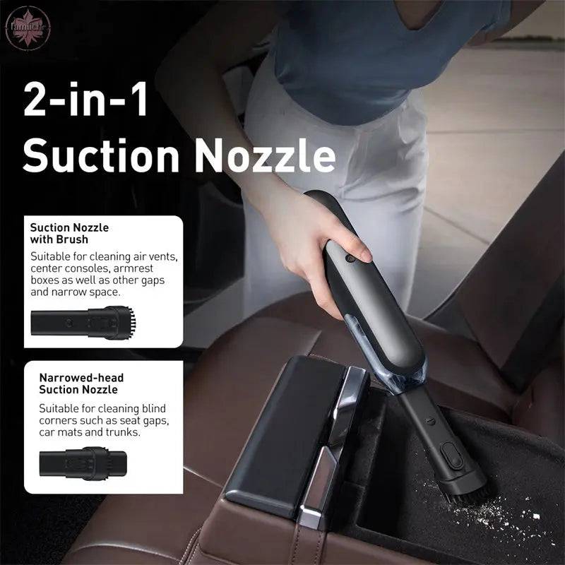 Baseus A1 Car Vacuum Cleaner 4000Pa Wireless Vacuum For Car Home Cleaning Portable Handheld Auto Vacuum Cleaner - Lamiiche