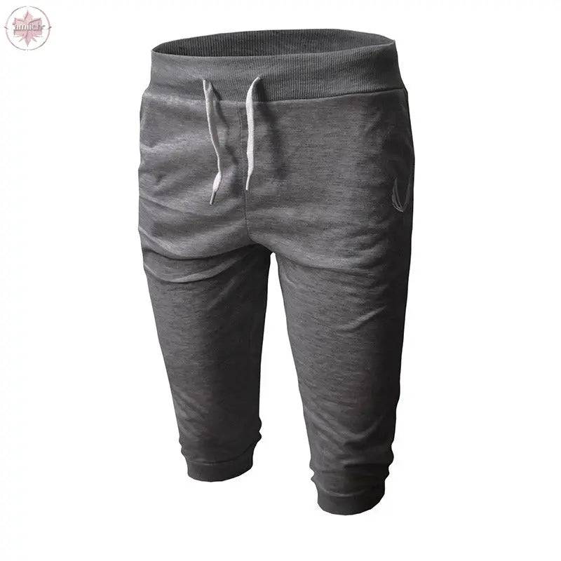 Summer casual pants men's shorts sports outdoor breathable elastic men's muscle fitness - Lamiiche