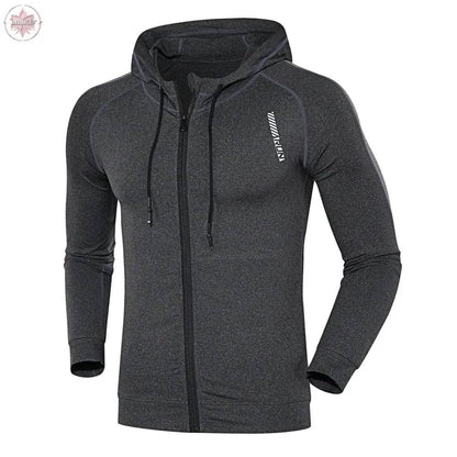 Hooded Long Sleeve Quick-dry Men Close-fitting Hoodie - Lamiiche