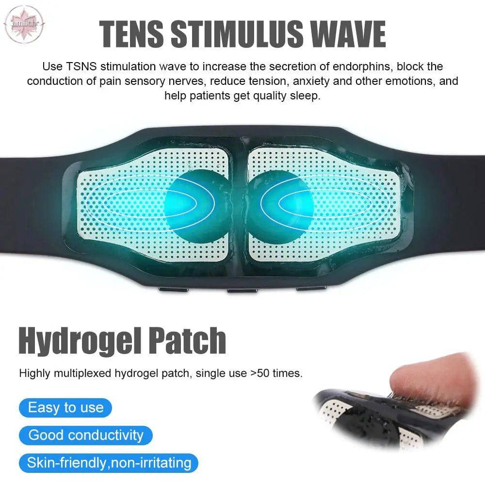 Sleep aid insomnia black pink white gold smart electrotherapy Ems sleep aid device portable massager - Lamiiche