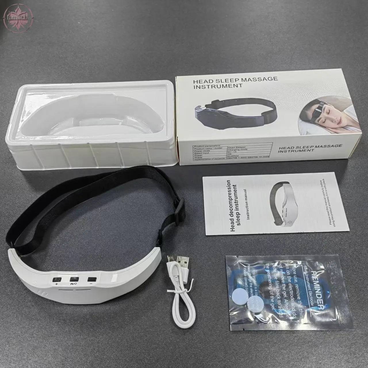 Sleep aid insomnia black pink white gold smart electrotherapy Ems sleep aid device portable massager - Lamiiche