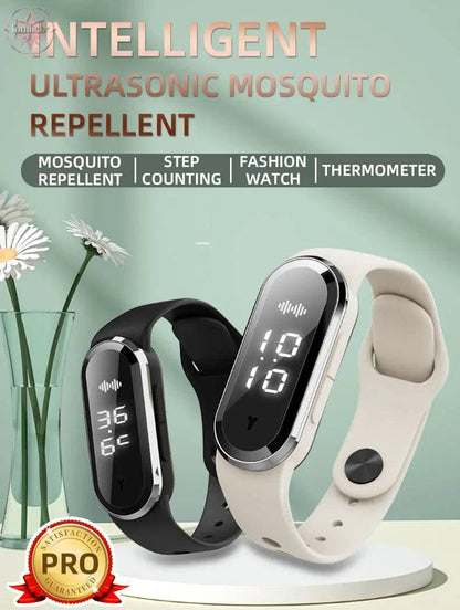 Ultrasonic Mosquito Repellent Bracelet Children Adult Household Mosquito Repellent Electronic Watch Pregnant Women - Lamiiche