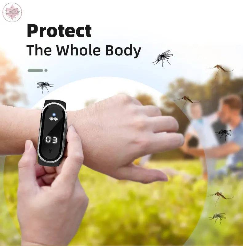 Ultrasonic Mosquito Repellent Bracelet Children Adult Household Mosquito Repellent Electronic Watch Pregnant Women - Lamiiche