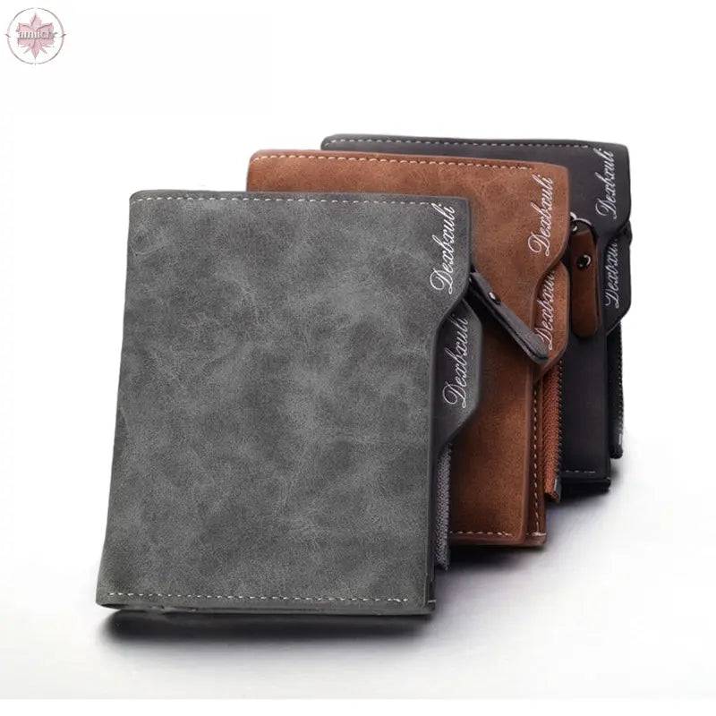 Wallet Men Soft Leather wallet with removable card slots multifunction men wallet purse male clutch top quality ! - Lamiiche