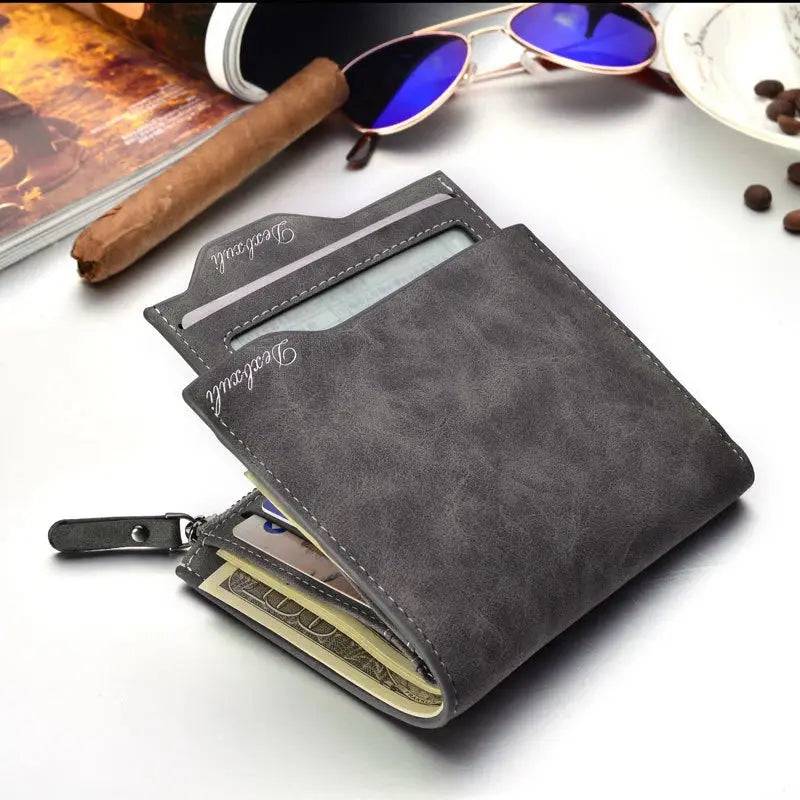 Wallet Men Soft Leather wallet with removable card slots multifunction men wallet purse male clutch top quality ! - Lamiiche