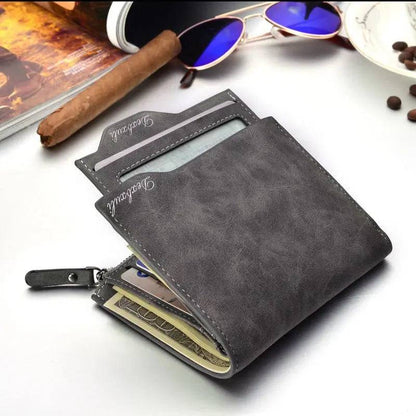 Wallet Men Soft Leather wallet with removable card slots multifunction men wallet purse male clutch top quality ! - Lamiiche