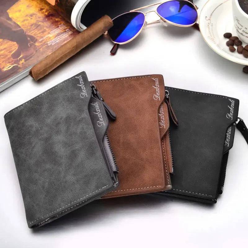 Wallet Men Soft Leather wallet with removable card slots multifunction men wallet purse male clutch top quality ! - Lamiiche