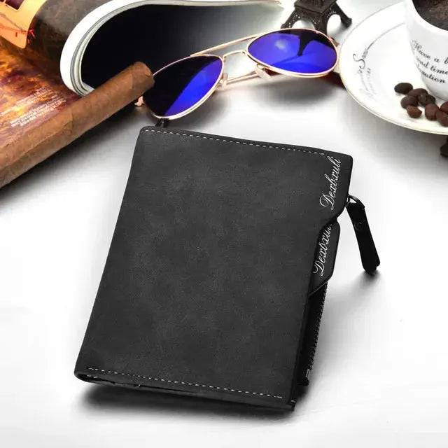 Wallet Men Soft Leather wallet with removable card slots multifunction men wallet purse male clutch top quality ! - Lamiiche