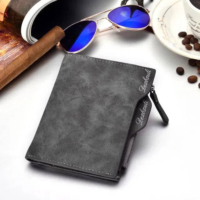 Wallet Men Soft Leather wallet with removable card slots multifunction men wallet purse male clutch top quality ! - Lamiiche