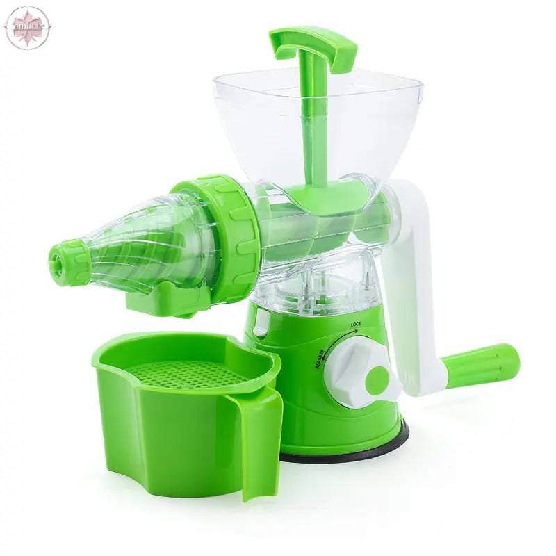 Multi Functional Manual Rotary Juicer Household Kitchen Manual Pulp Separation Juicer Small Portable Food Processor - Lamiiche