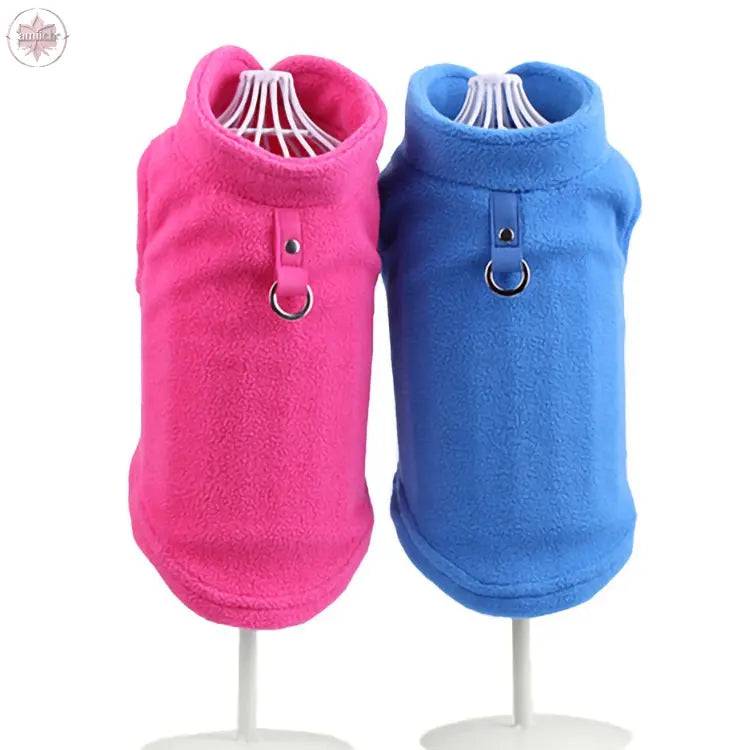 Pet Clothes Thickened Solid Fleece Pet Vest Dog Clothes - Lamiiche