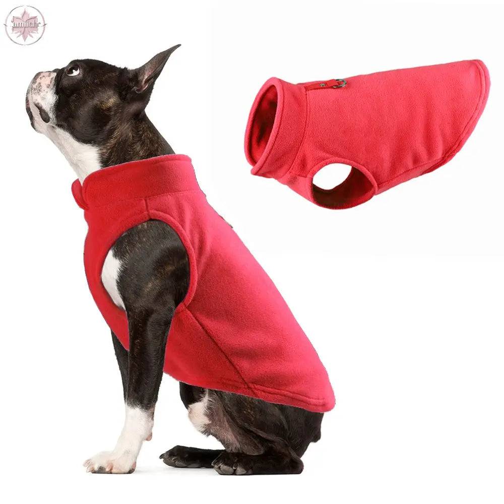 Pet Clothes Thickened Solid Fleece Pet Vest Dog Clothes - Lamiiche