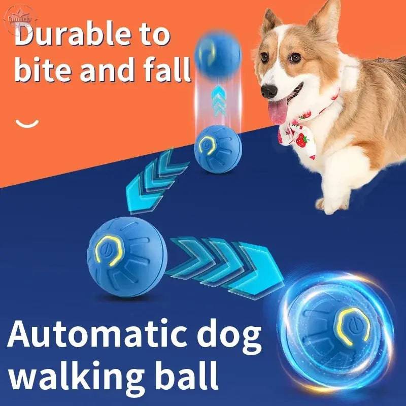 Smart Dog Toy Ball Electronic Interactive Pet Toy Moving Ball USB Automatic Moving Bouncing for Puppy Birthday Gift Cat Product - Lamiiche