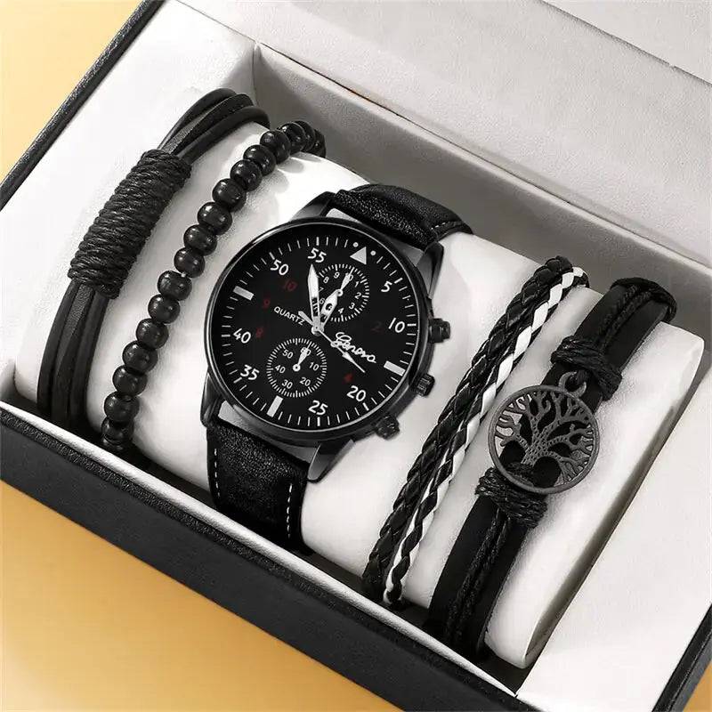 New Men's Watch Luxury Bracelet Set - Lamiiche