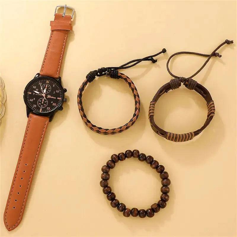 New Men's Watch Luxury Bracelet Set - Lamiiche