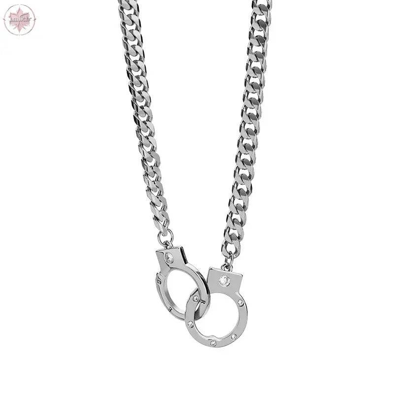 Handcuffs, necklaces, girlfriend's heart, collarbone chains, autumn and winter clothing accessories - Lamiiche