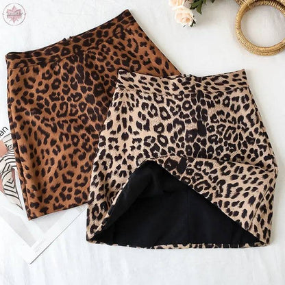 Sexy Leopard Mini Skirts - Lamiiche