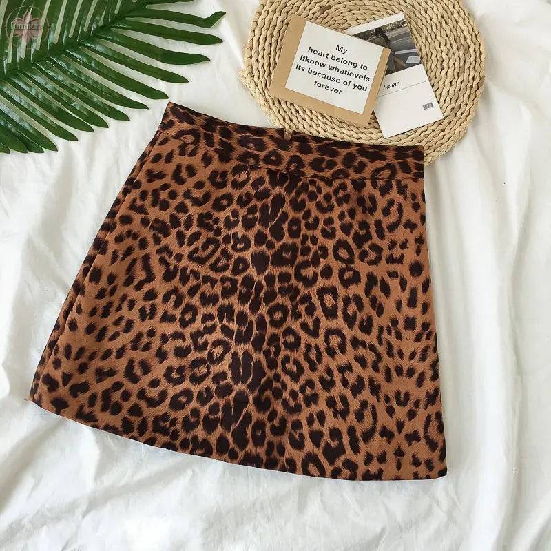 Sexy Leopard Mini Skirts - Lamiiche