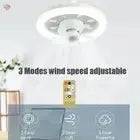 360 Rotating 48W Ceiling Fan E27 With Led Light And Remote Control 360 Rotation Cooling Electric fan Lamp Chandelier For Room Home Decor - Lamiiche