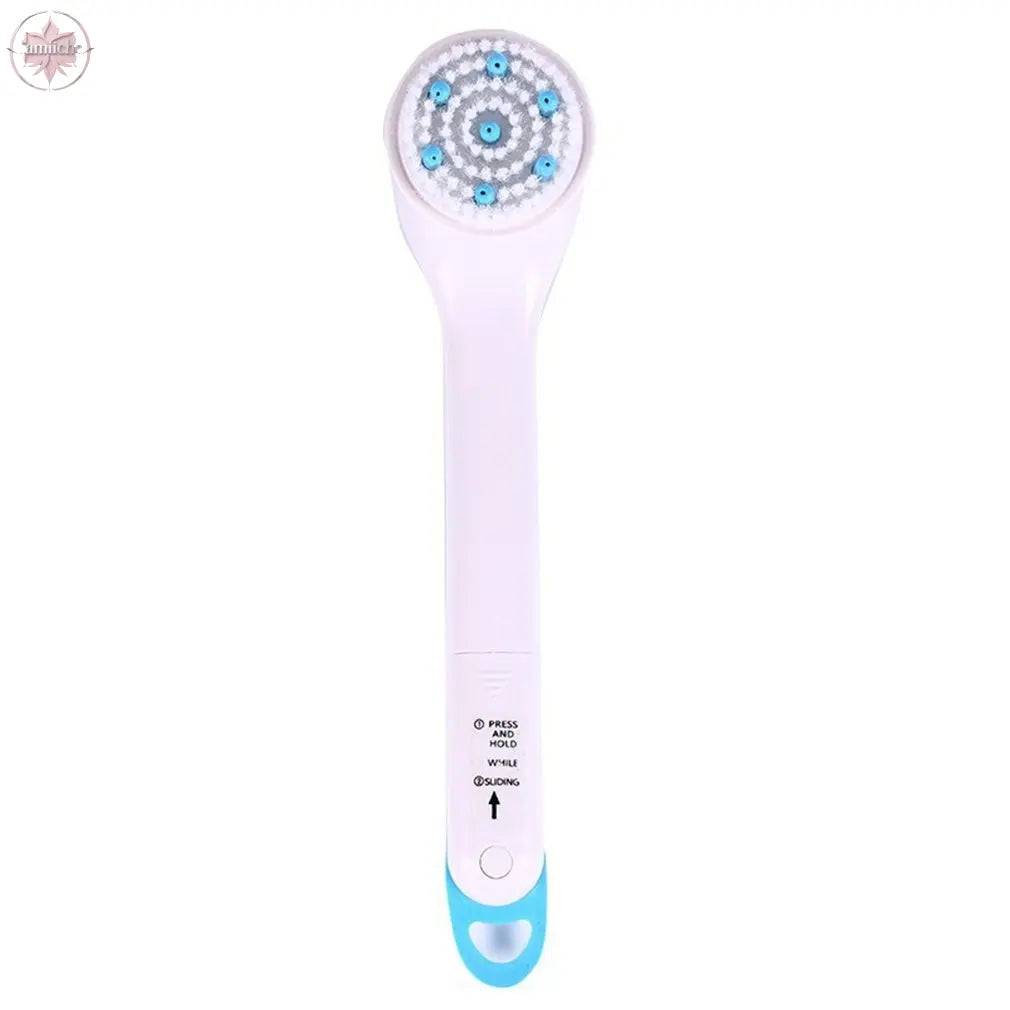 5 In 1 Electric Bath Shower Brush Exfoliation Spin Spa Massage Body Clean Brush Electric Massage Multi-Function Bath Brush Tool - Lamiiche