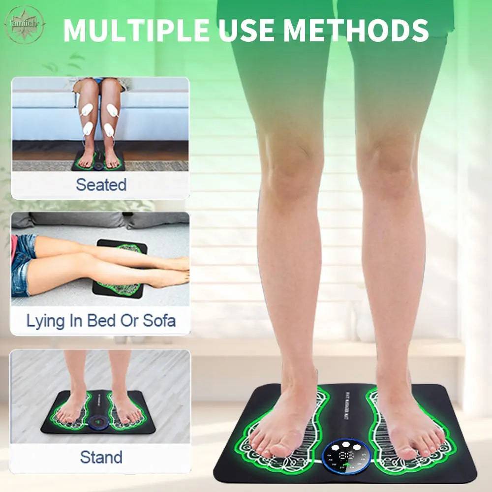 Ems Foot Stimulator Muscle Blood Circulation Feet Leg Relax Pain Relief Usb Foot Massager Mat - Lamiiche