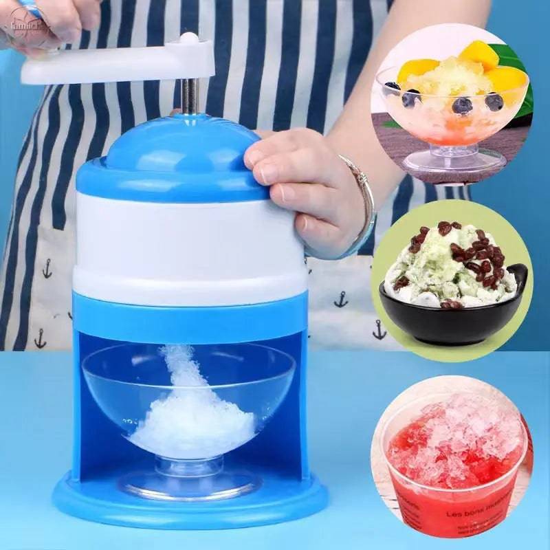 Kitchen Manual Household Mini Smoothie Shaved Ice Machine Hand Ice Breaker - Lamiiche