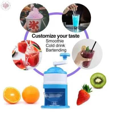 Kitchen Manual Household Mini Smoothie Shaved Ice Machine Hand Ice Breaker - Lamiiche