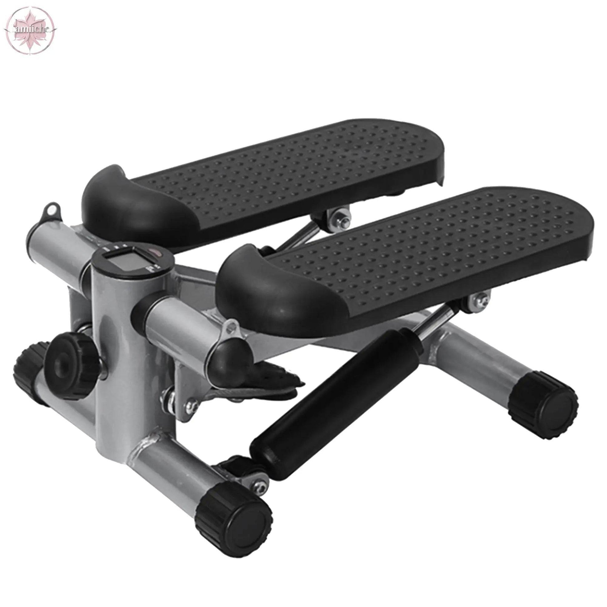 Mini Stepper for Exercise - 300 LBS Loading Capacity, Hydraulic Fitness Stepper with LCD Monitor - Lamiiche