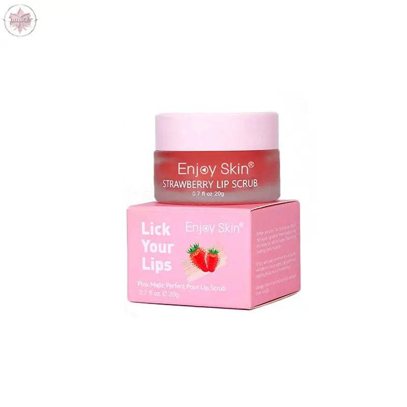 New updatse strawberry Lip Scrub Vegan Exfoliating Envase Para Sugar Pink Lip Scrub - Lamiiche