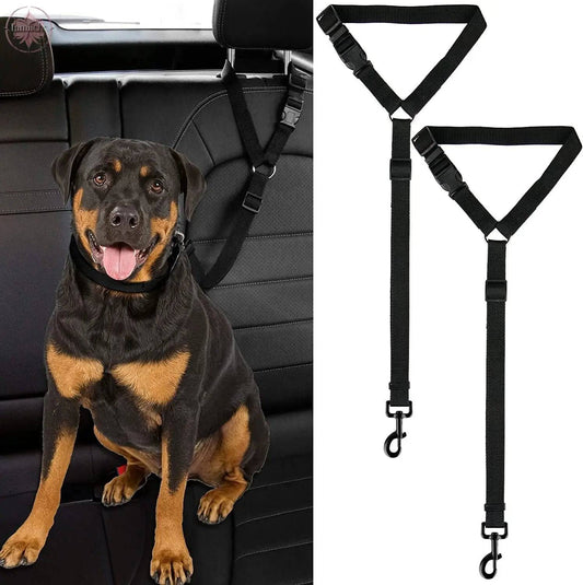 Pet dog safety belt large and medium-sized dog travel vehicle rope car safety buckle fixed rope car riding tool - Lamiiche