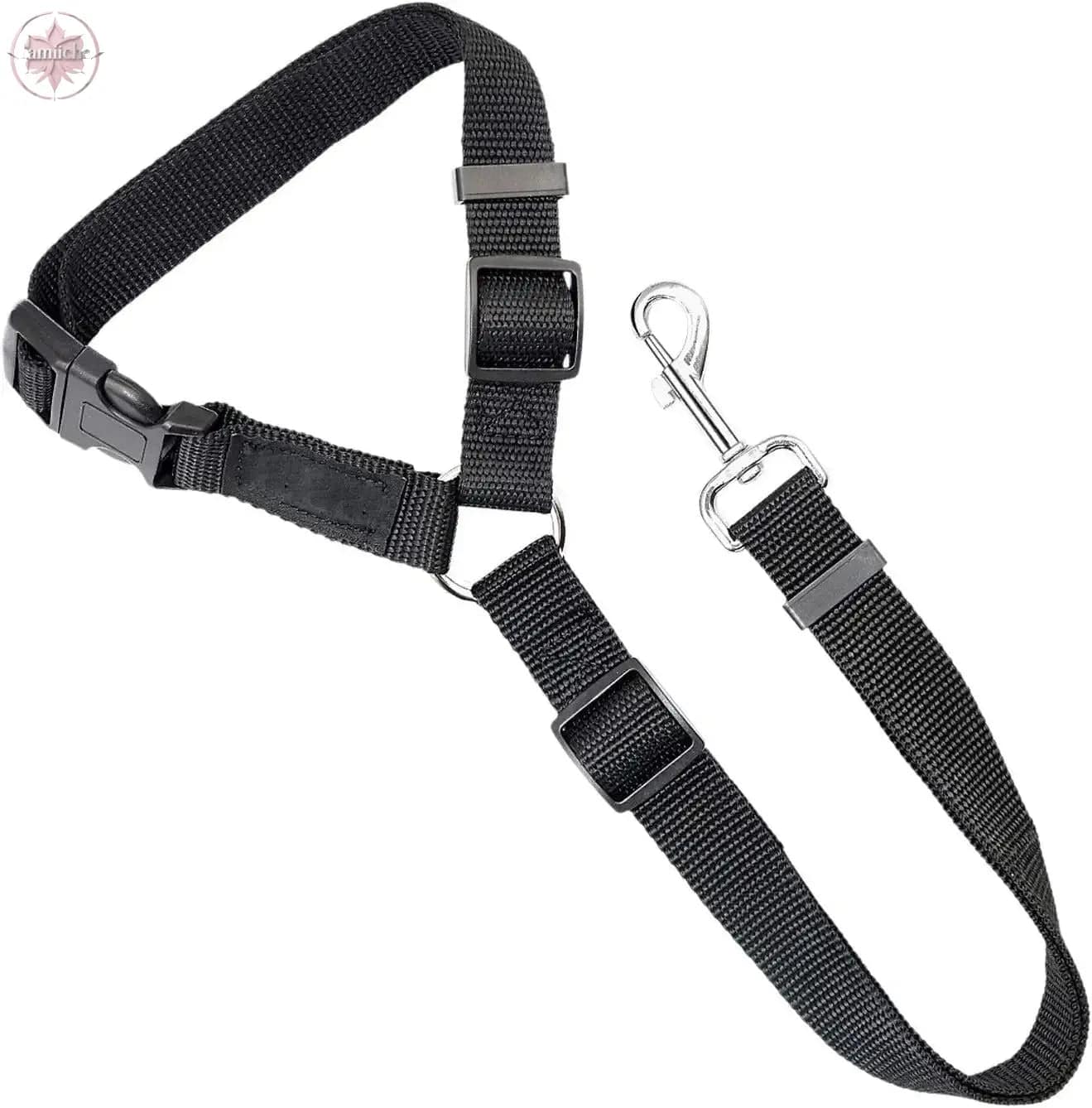 Pet dog safety belt large and medium-sized dog travel vehicle rope car safety buckle fixed rope car riding tool - Lamiiche