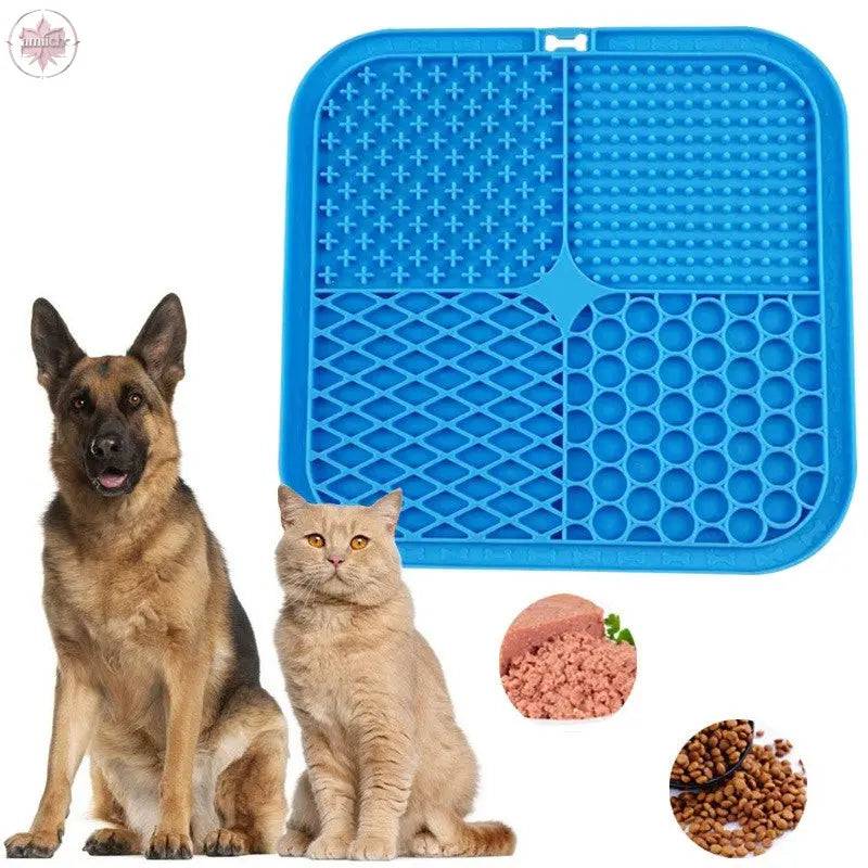 Pet licking pad silicone pad cat and dog buffering pad outdoor household pet buffering licking pad - Lamiiche