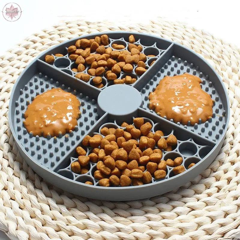 Pet licking pad silicone pad cat and dog buffering pad outdoor household pet buffering licking pad - Lamiiche