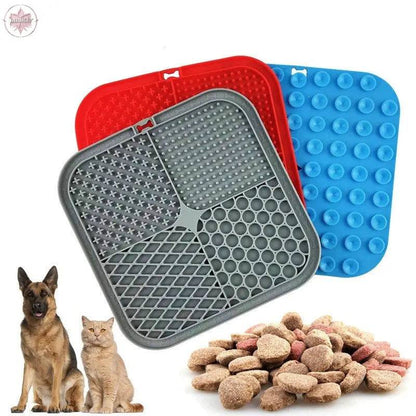 Pet licking pad silicone pad cat and dog buffering pad outdoor household pet buffering licking pad - Lamiiche