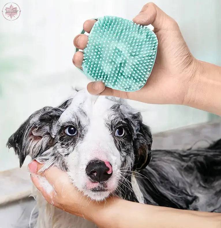 Pet shower brush dog massage brush pet massage glove cat grooming brush pet product bathing tool - Lamiiche