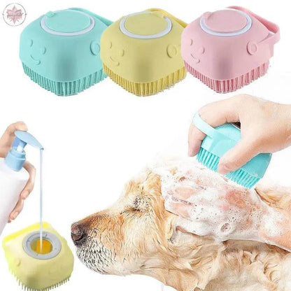 Pet shower brush dog massage brush pet massage glove cat grooming brush pet product bathing tool - Lamiiche