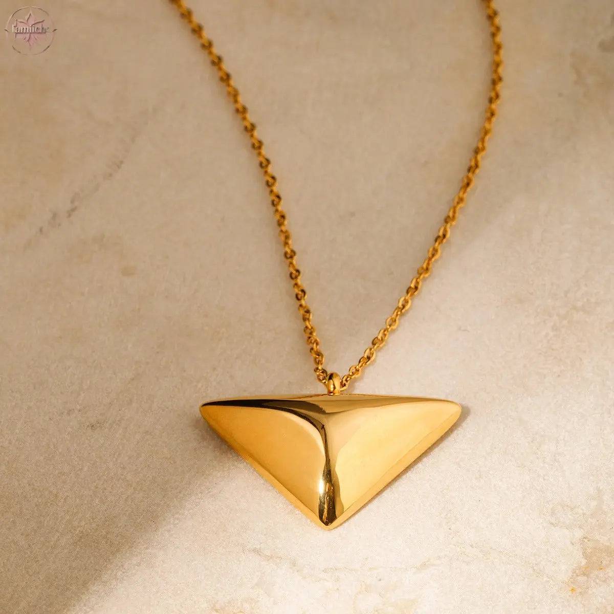 Triangle pendant necklace - Lamiiche